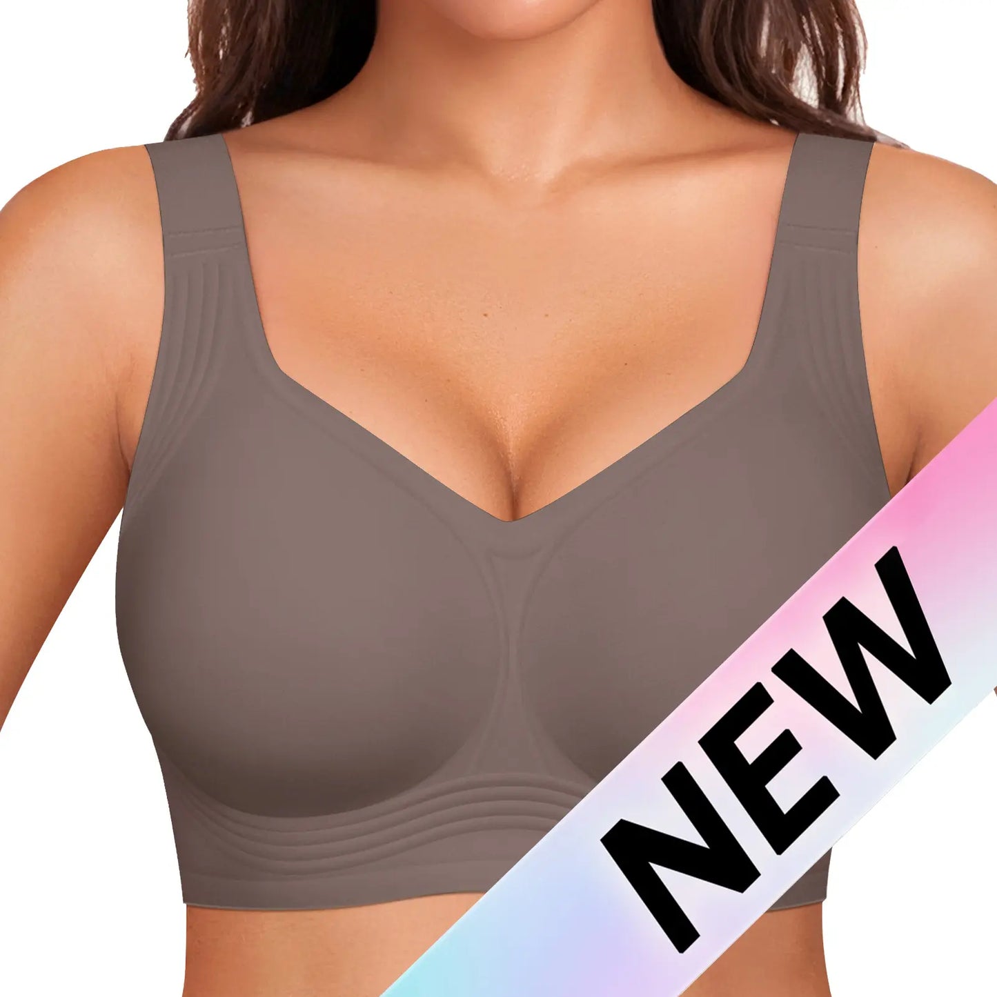 OEAK Jelly Bras Women Seamless Lift Bra Wireless Push up No Underwire Full Coverage plus Bras Comfort Supportive Sports T-Shirt Bra